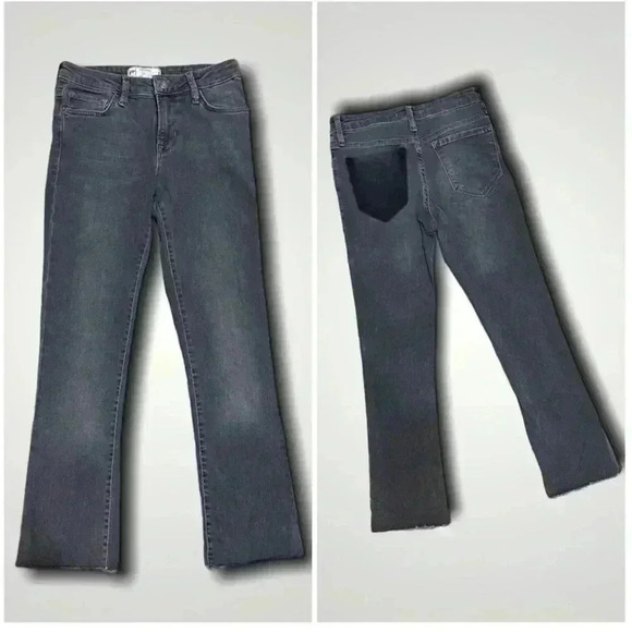 Free People Raw Hem 
Size 26 Gray - Picture 1 of 4